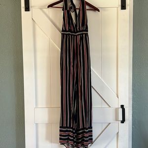Medium stripped romper